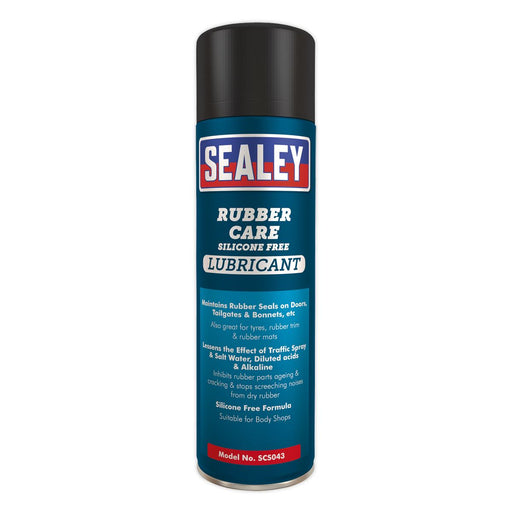 Sealey Rubber Care Silicone Free Lubricant 500ml Pack of 6 SCS043 Sealey - Town Tools 