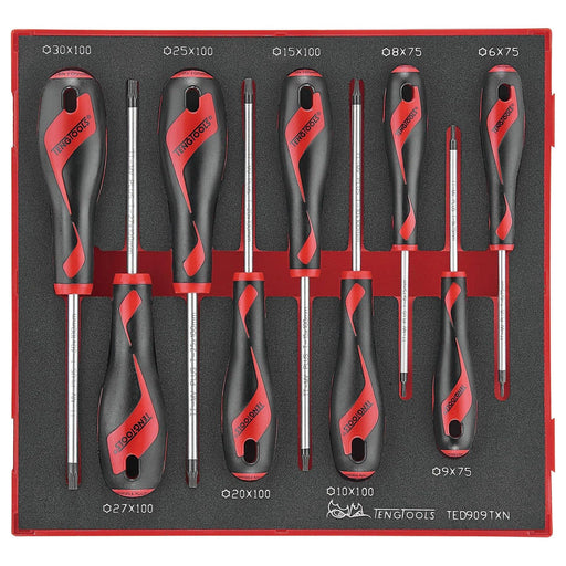 Teng Tools Screwdriver Set TX FOAM2 9 Pieces Teng Tools - Town Tools 