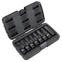Sealey Premier Premier Imperial Hex Impact Socket Bit Set 1/2"Sq Drive 8pc