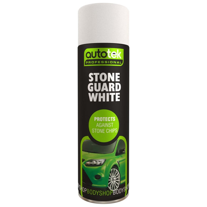 Autotek Stone Guard White Aerosol Spray Autotek  Underseal 500 ml Aerosol