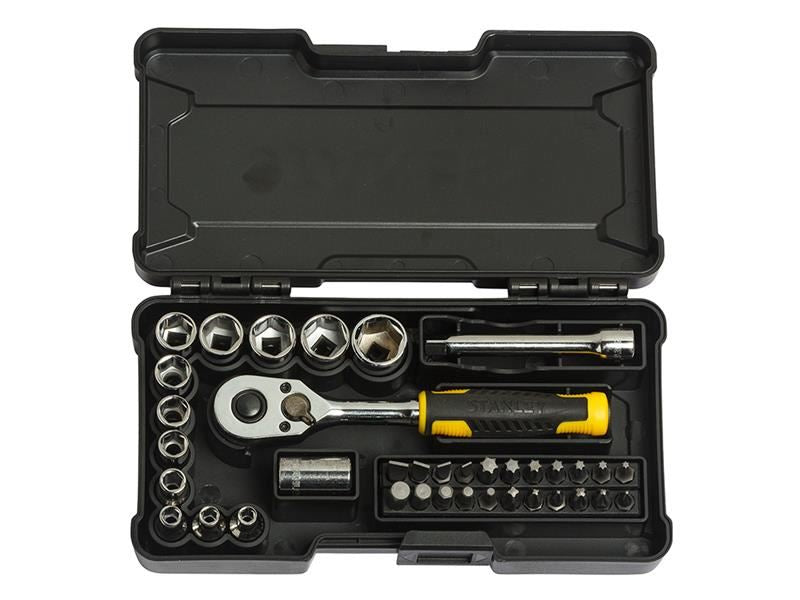 STANLEY Hand Tools 1/4in Compact Socket Set, 37 Piece STANLEY� Hand Tools - Town Tools