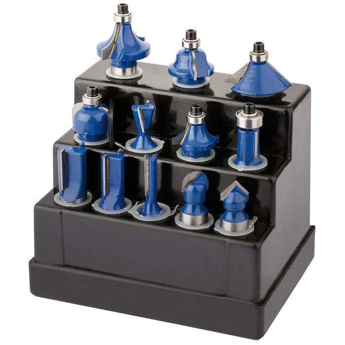 Draper TCT Router Bit Set, (12 Piece) 1-1