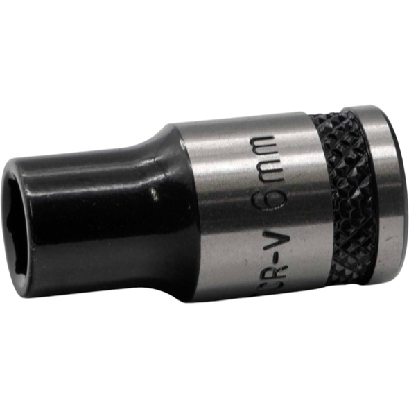 Sealey 1/4"Dr Socket 6mm (Black Series)