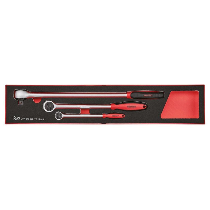 Teng Tools Long Arm Ratchet Set FOAMX4 3 pieces Town Tools - Town Tools