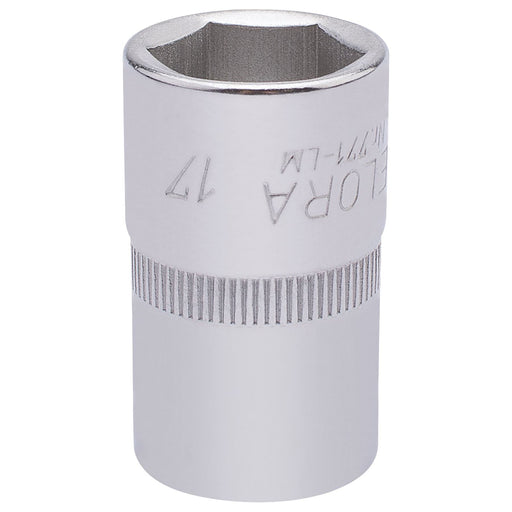 Draper Elora Hexagon Socket, 1/2" Sq. Dr., 17mm 15306 Draper - Town Tools 