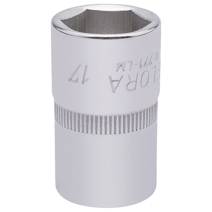 Draper Elora Hexagon Socket, 1/2" Sq. Dr., 17mm 15306 Draper - Town Tools 