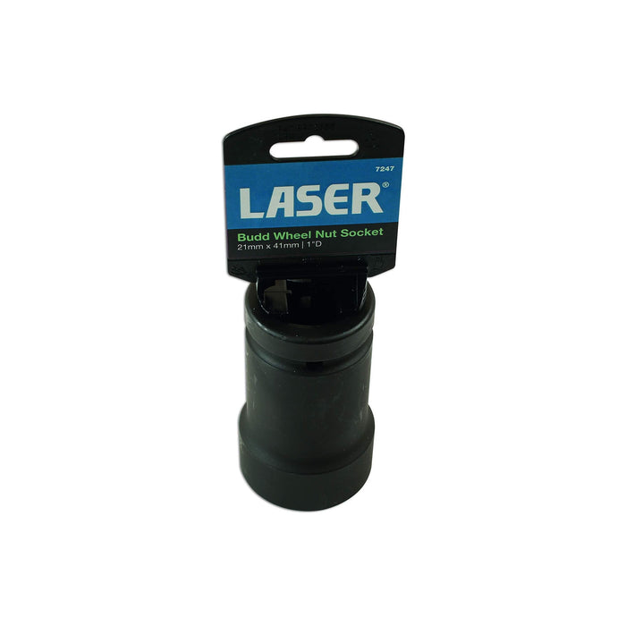 Laser Budd Wheel Nut Socket 1"D 21mm x 41mm 7247 Laser - Town Tools 