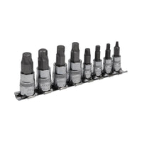 Sealey Hex Socket Bit Set Lock-Onï 8pc 1/4" & 3/8"Sq Drive Metric AK65600