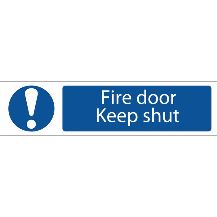 Draper Fire Door Keep Shut - SS61