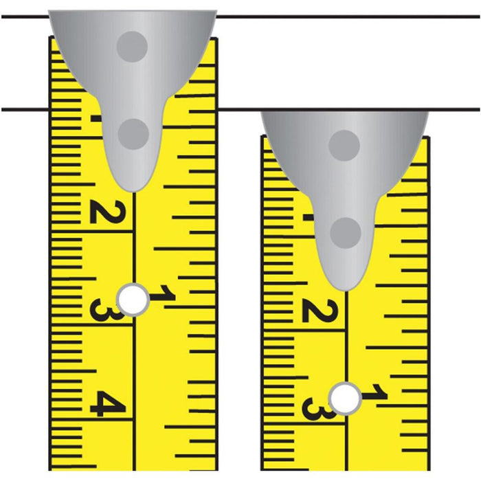 Silverline Hi-Vis Contour Tape 8m / 26ft x 25mm Silverline - Town Tools 