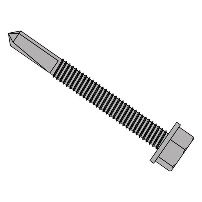 Forgefix TechFast Roofing Sheet to Steel Hex Screw No.5 Tip 5.5 x 60mm Box 100 ForgeFix - Town Tools