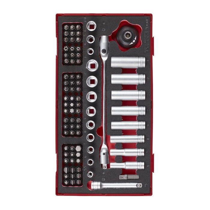 Teng Tools 1/4" Socket & Bits Set FOAM1 87 Pieces Teng Tools - Town Tools 