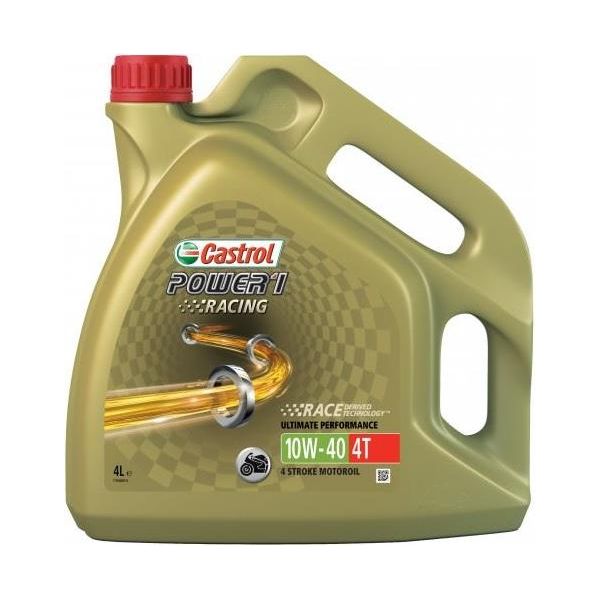 Castrol Power 1 Racing 4T  - 4 Stroke - 10W-40 - Fully Synthetic - 4 Litre Castrol - Town Tools 