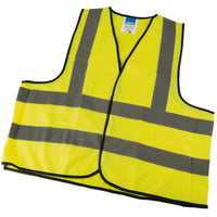 Draper High Visibility Traffic Waistcoat to EN471 Class 2L, Large - HVWC/B