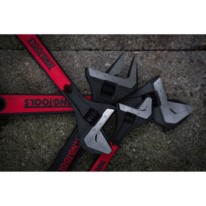 Teng Tools Adjustable Wrench Set TT1 4 Pieces Teng Tools - Town Tools 