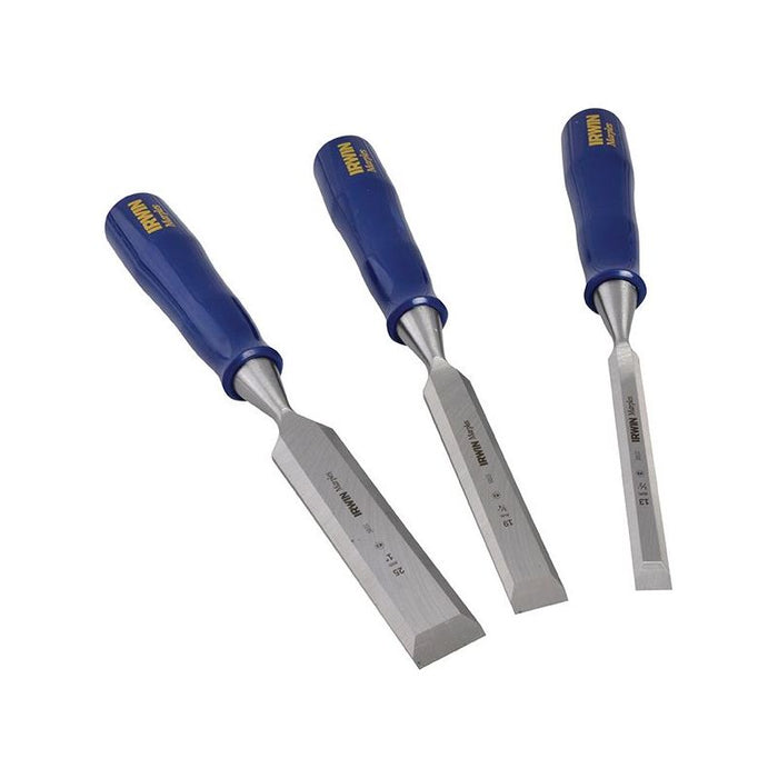 Irwin® Marples® M444 Bevel Edge Chisel Blue Chip Handle Set, 3 Piece IRWIN® Marples® - Town Tools