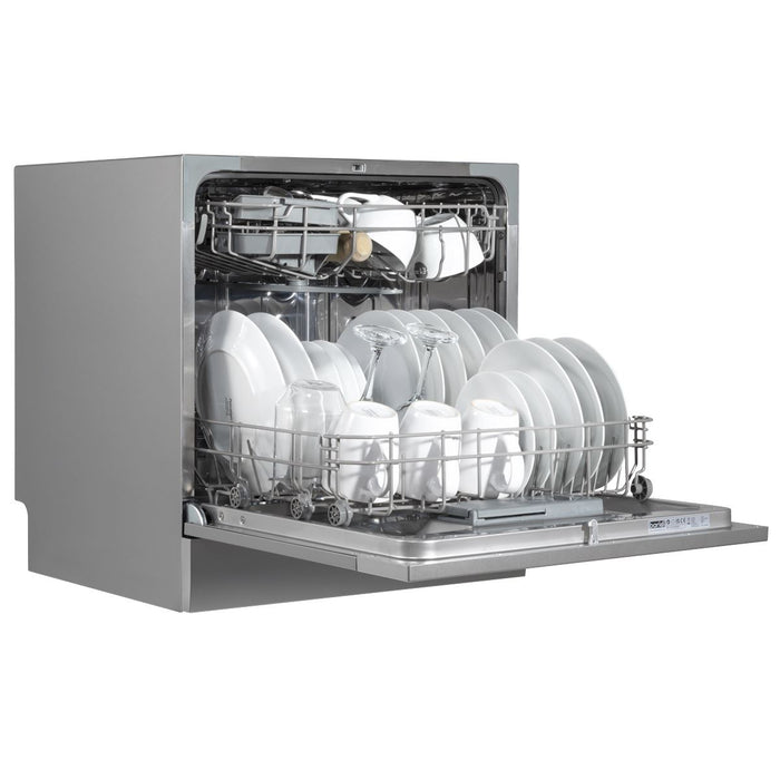 Baridi Tabletop Dishwasher 8 Place Settings 8L Capacity - Silver DH87