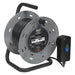 Sealey Cable Reel 25m 4 x 230V 1.25mmï Thermal Trip with RCD Plug BCR25RCD Sealey - Town Tools 