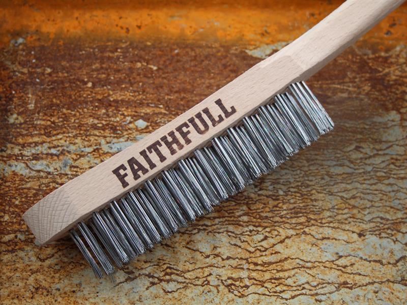 Faithfull Heavy-Duty Stainless Steel Scratch Brush, 4 Row Faithfull - Town Tools