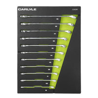 Carlyle Tools 11 Pc Metric 12 Pt Combination Wrench Set 9 To 19mm
