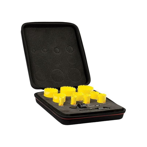 Starrett KDC10022 Deep Cut Bi-Metal Deluxe Plumber's Holesaw Kit, 12 Piece Starrett - Town Tools