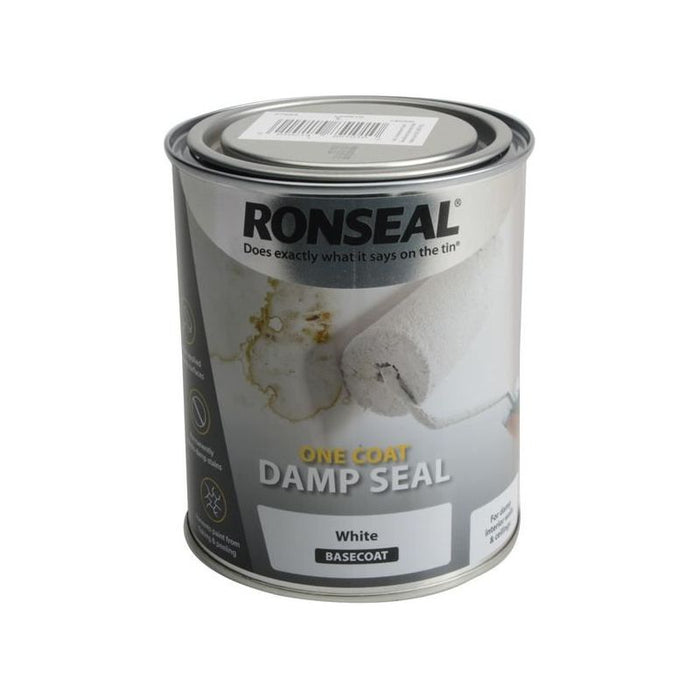 Ronseal One Coat Damp Seal White 750ml Ronseal - Town Tools
