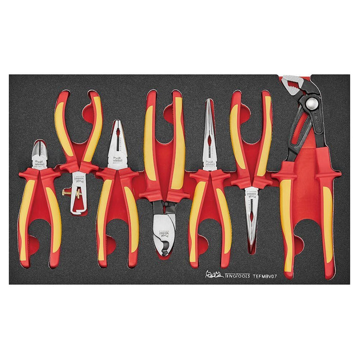 Teng Tools Insulated Plier Set FOAM3 7 pieces Teng Tools - Town Tools 