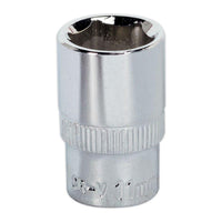 Sealey WallDrive Socket 11mm 1/4"Sq Drive Fully Polished SP1411