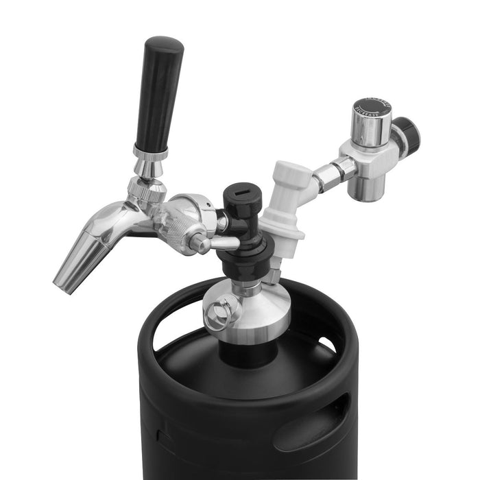 Baridi 5L Matte Black Mini Keg Growler Deluxe Style Beer Tap Baridi - Town Tools 