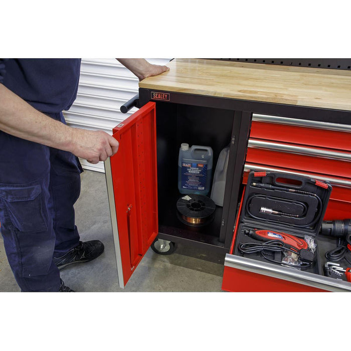 Sealey Mobile Workstation 10 Drawer with Backboard AP6310 Sealey - Town Tools 