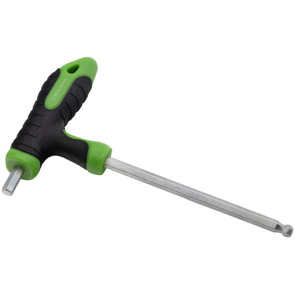 Sealey T-Handle Ball-End Hex Key T5.5x100mm 'Green'