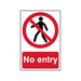 Scan No Entry - PVC Sign 200 x 300mm Scan - Town Tools
