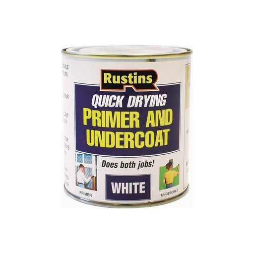 Rustins Quick Dry Primer & Undercoat White 500ml Rustins - Town Tools