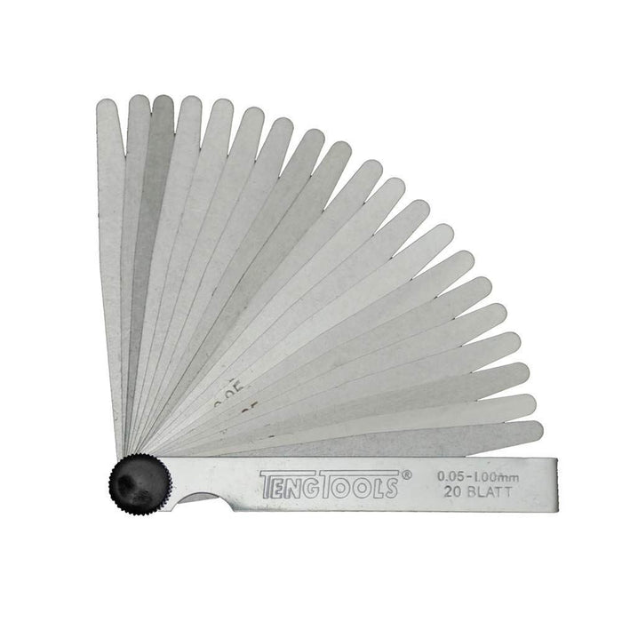 Teng Tools Feeler Gauge 0,05-1,0mm 100mm 20 Blades Teng Tools - Town Tools 