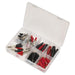 Sealey Crocodile Clip Assortment 60pc - Black & Red AB023CA Sealey - Town Tools 