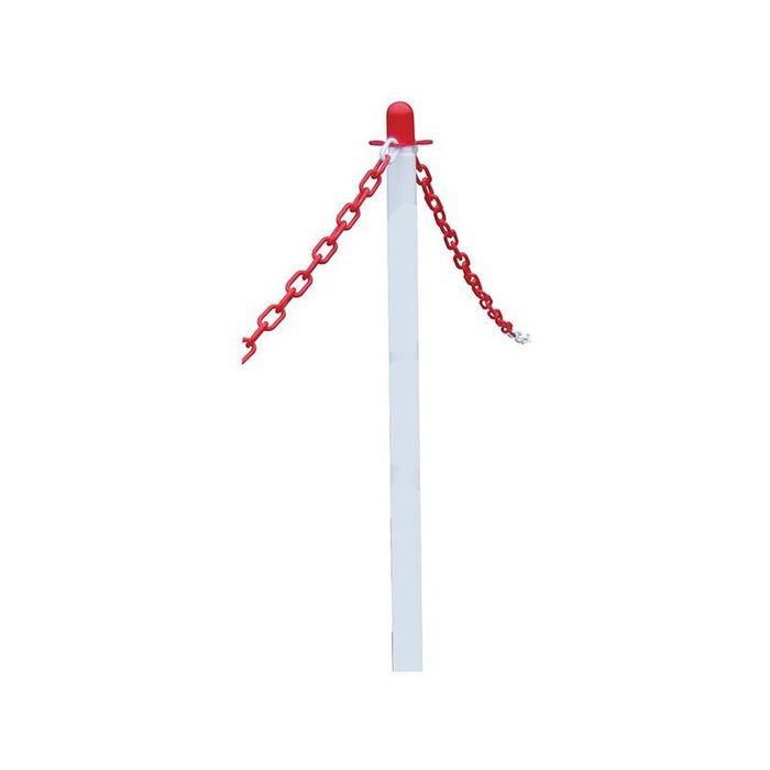 Faithfull Plastic Post for Chain - White Faithfull - Town Tools