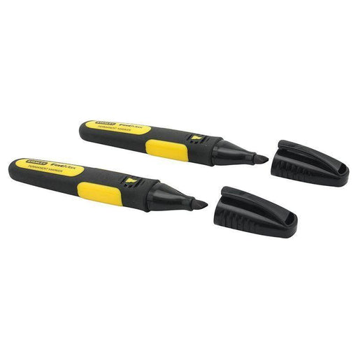 Stanley® Hand Tools Chisel Tip Marker Black (Pack 2) STANLEY® Hand Tools - Town Tools