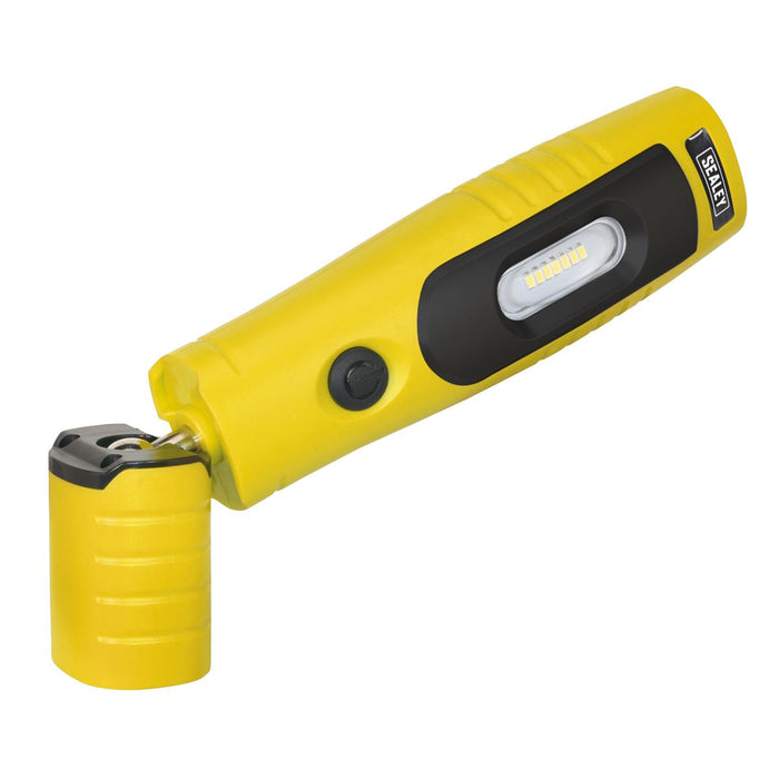 Sealey Rechargeable 360 Inspection Light 7 SMD & 3W SMD LED Yellow Lithium-ion Sealey - Town Tools 