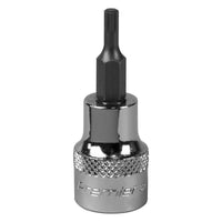 Sealey Spline Socket Bit M4 3/8"Sq Drive SBS002