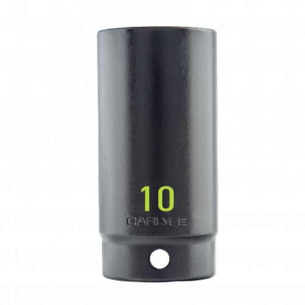 Carlyle Tools 1/2 Drive 10mm 6 Point Deep Impact Socket