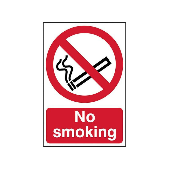 Scan No Smoking - PVC Sign 400 x 600mm Scan - Town Tools