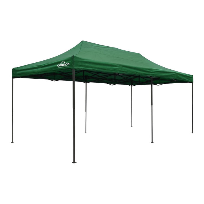 Dellonda 3x6m Pop-Up Gazebo Heavy Duty  with Carry Bag - Dark Green