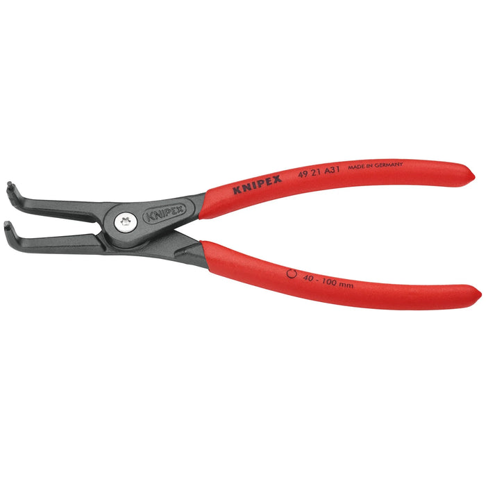 KNIPEX 49 21 A31 90° External Straight Tip Circlip Pliers, 210mm - 49 21 A31 SB