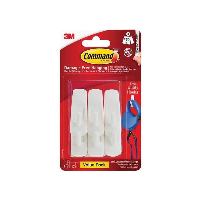 Command™ Small Utility Hooks Value Pack (Pack 6) Command™ - Town Tools