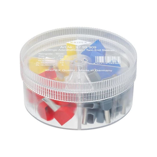 Knipex Insulated Twin Wire Ferrules Assortment Box, 45 Piece Knipex - Town Tools