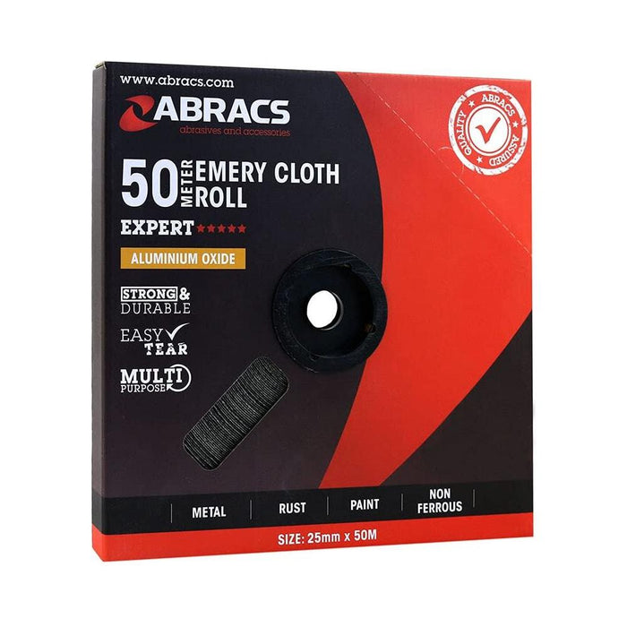 Connect Abracs Emery Roll 25mm x 50m x P150 1pc 32145 Tool Connection - Town Tools 