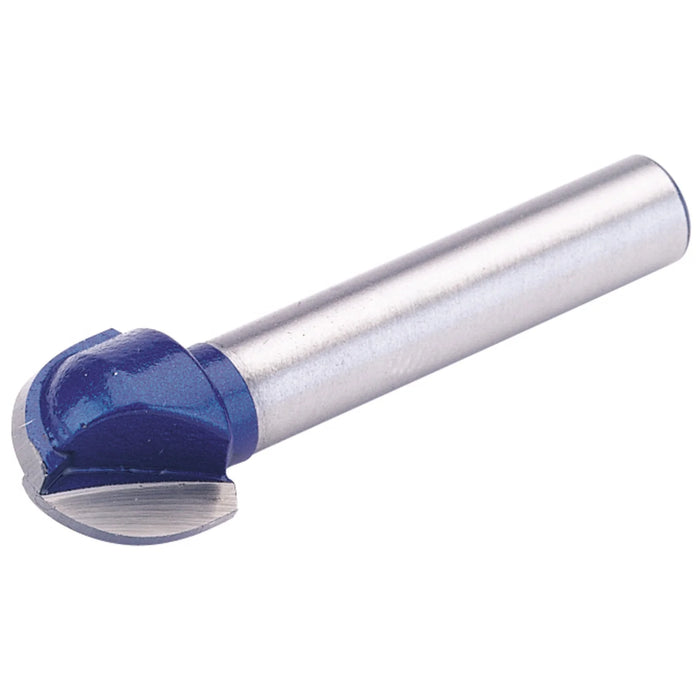 Draper TCT Router Bit, 1/4" Core Box, 12.7 x 6.35mm Radius - RB16