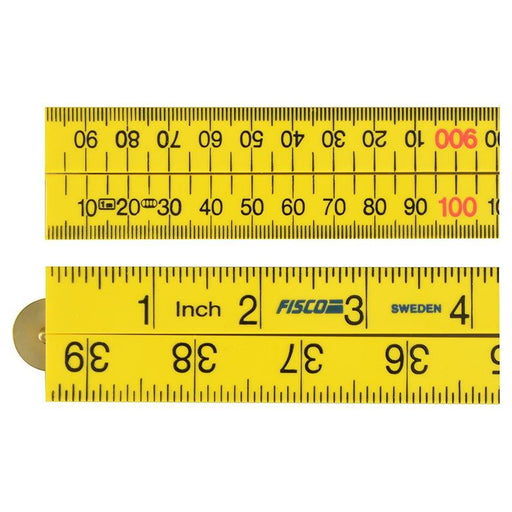 Fisco Yellow ABS Nylon Rule 1m / 39in Fisco - Town Tools