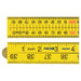 Fisco Yellow ABS Nylon Rule 1m / 39in Fisco - Town Tools