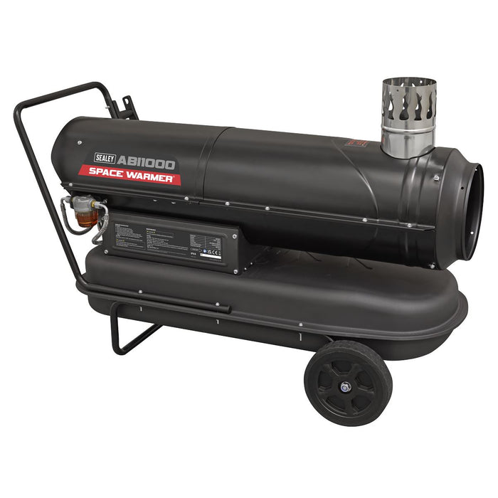 Sealey Space Warmer Indirect Kerosene/Diesel Heater 102,000Btu/hr with Wheels Sealey - Town Tools 